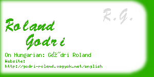 roland godri business card